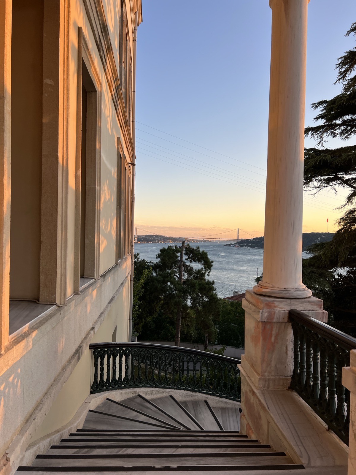 The Bosphorus at golden hour